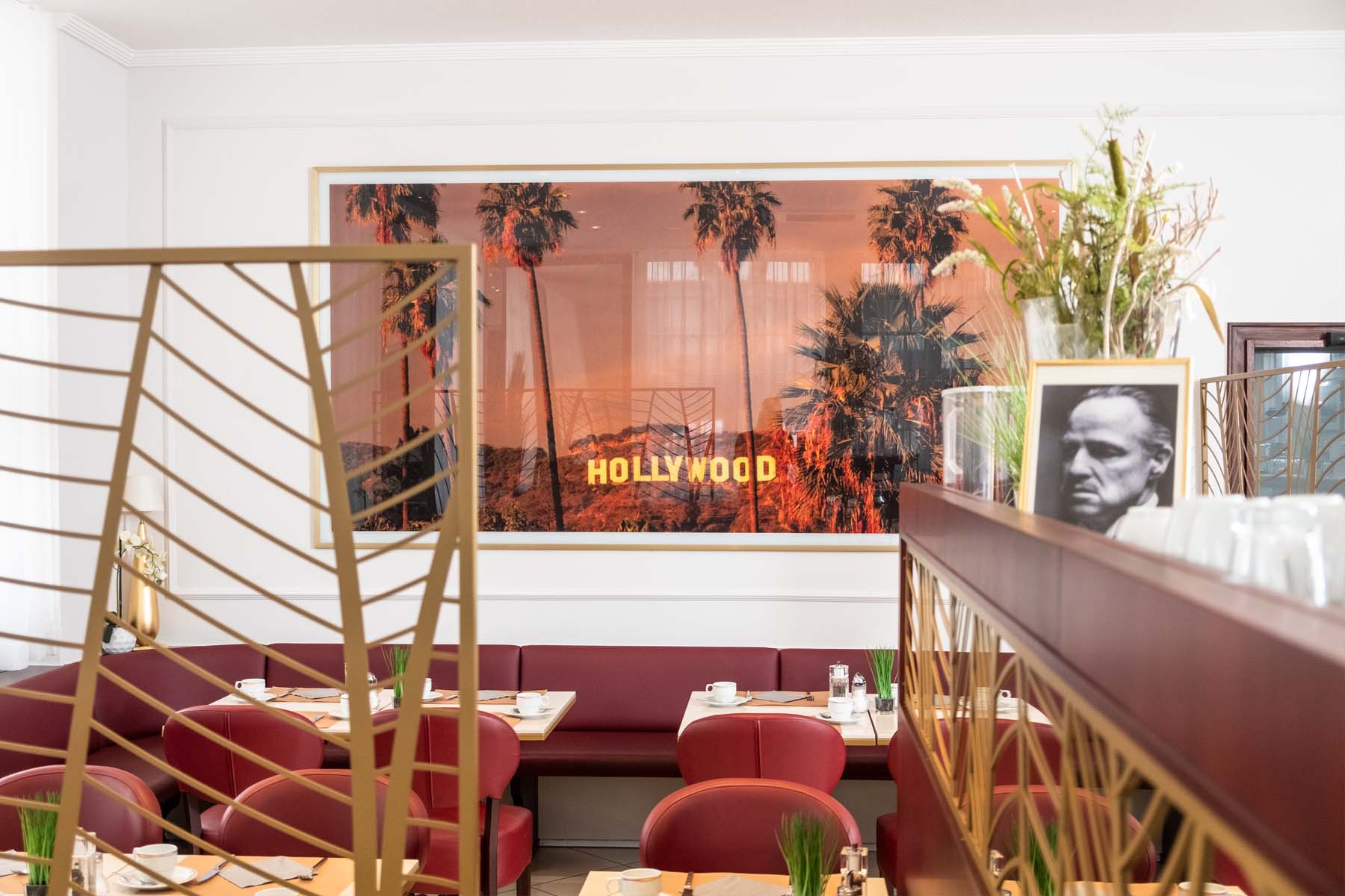 Hollywood in Wiesbaden: Der Frühstücksraum des Hansa Hotels mit Liebe fürs Detail